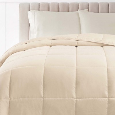 Ivory Full Reversible Down Alternative Microfiber Comforter