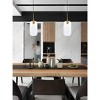 Elegant Lighting Collier 1 light Brass and Clear glass pendant - 2 of 4