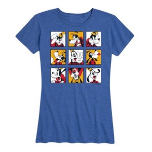 Women's - Disney - Goofy Grid Short Sleeve Graphic T-Shirt - 1 of 4