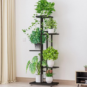 5 Tier Heavy Duty Plant Shelf - Waterproof Corner Shelf for Indoor and Outdoor Use - Ideal for Balcony, Garden, Living Room and Bedroom - 1 of 4