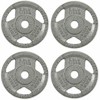 Kumasinova 1" Dia Standard Cast Iron Weight Plates,Gray Baked Enamel Finish Barbell Plates,Many Options - 2 of 4