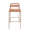 PAGED Outdoor Dining Chairs Set of 2 Stylish Patio Chairs with Matte Crackle Finish for Backyard, Garden - 2 of 4
