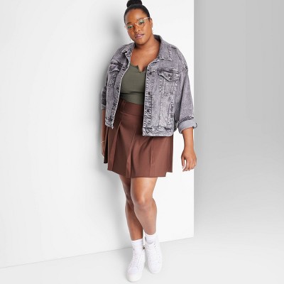 Plus size corduroy skirt cardigan best sale