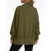 Sweatshirt for Women Oversized Casual Long Sleeve Button Henley Neck Pullover Tunic Tops Fall Fashion Outfits - 2 of 4