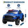 COZONY 12V Licensed RAM Kids Ride-On Police Car w/ Remote, Electric Pickup Truck for Age 3-6, 3 Speeds Adjustable - 2 of 4
