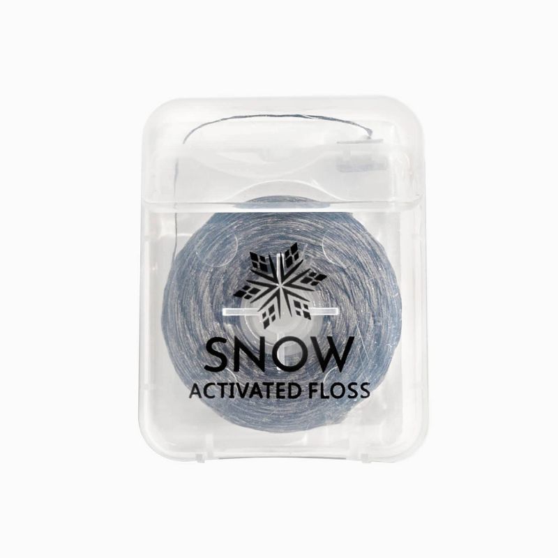 Snow Activated Charcoal Whitening Flosser - White - 156ft, 4 of 8