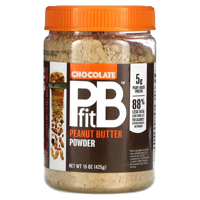 PBfit Peanut Butter Powder, Chocolate, 15 oz (425 g), 1 of 3