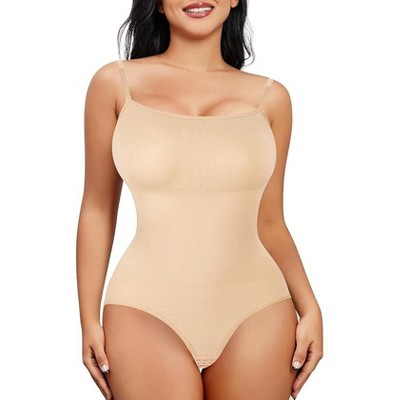 NEBILITY Shapewear Waist Trainer Bodysuits Women Clothing Tummy Control Seamless Full Body Shaper Square Neck Jumpsuits Top