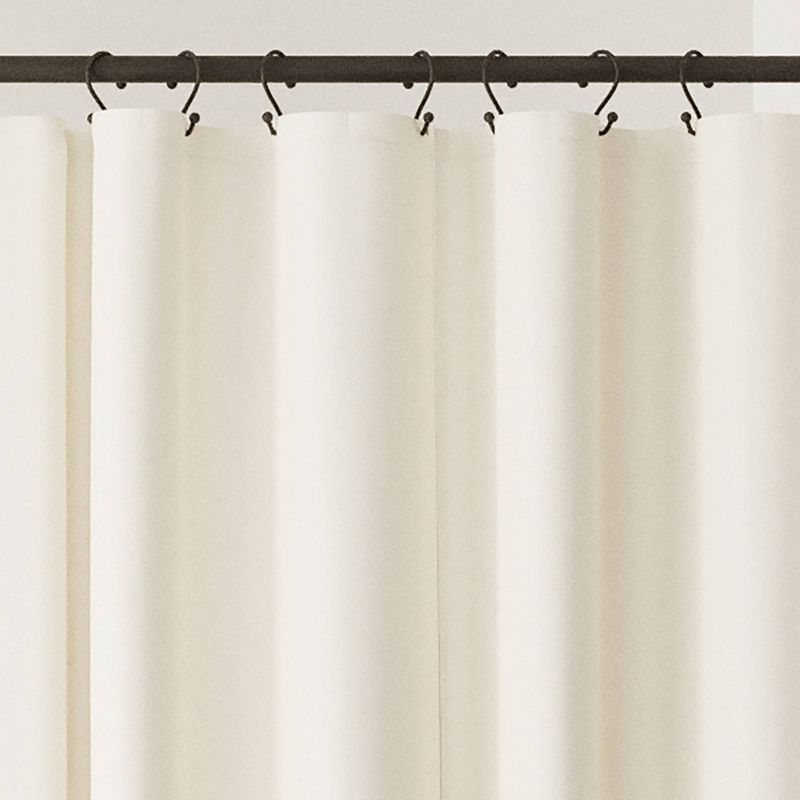 Waterproof Stall Post Consumer Recycled Cotton Shower Liner - Zenna Home, 5 of 7