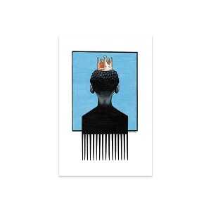 Little Prince Afropick Print on Acrylic Glass by Manasseh Johnson - iCanvas - 1 of 4