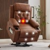 Power Lift Recliner Chair for Elderly, Oversized Massage Recliner with Vibration & Lumbar Heating, PU Leather Electric Lift Chair - 3 of 4