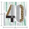 Creative Converting Minted Milestone Chocolate Chip Mint 40th Birthday Tableware Set 8ct - 4 of 4