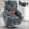NicBex Chenille Lift Recliner Chair for Elderly,Massage Chairs with Vibration Massage and Lumbar Heating,Cozy Reclining Chairs for Living Room - 2 of 4