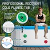 AMERLIFE Inflatable Cold Plunge Tub for Athletes, Portable Ice Bath with Insulated Lid, Non-Slip Mat, Chiller Compatible for Full-Body Recovery - 4 of 4