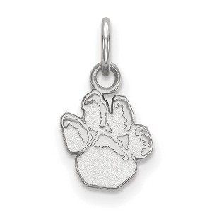 Black Bow Jewelry 10k White Gold Pittsburgh Panthers NCAA Extra Small Pendant - 1 of 3