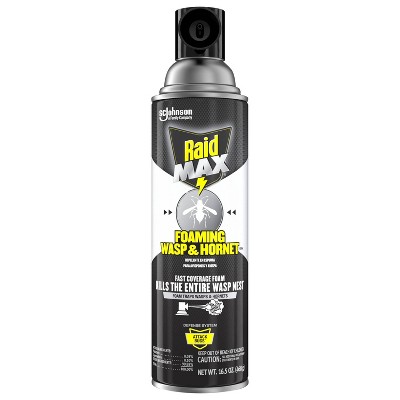 Raid Max Outdoor Foaming Wasp and Hornet Repellant Insect Control - 16.5oz
