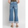 Women's Rosy Super High Rise Double Cuffed Baggy Wide Jeans - LOVERVET - 2 of 4