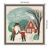 Amanti Art Winter Bliss III Snowman by Janelle Penner Canvas Wall Art Print Framed 16 x 16-in. - 3 of 4