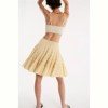 Clotth Women's Layered Ruffle Skirt - Tiered Knee Length Skirt, Pleated Drawstring Waist Short Skirt, Y2K Going Out Streetwear - 2 of 4