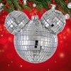 Cody Foster 3.0 Inch Disco Mouse Ears Christmas Tree Ornament , Christmas Decor Retro Looking Reflective (1PC) - 2 of 4