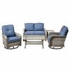 XIZZI Outdoor Patio Swivel Chair Conversation Set, 3/5/7/8 Piece Sofa Sets w/ Side Table, 360° Swivel Seats & Optional Coffee Table/Loveseat - 2 of 4