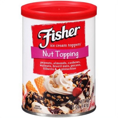 Fisher Nut Topping Ice Cream Toppers, 5 Oz.