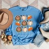 Simply Sage Market Women's Graphic Sweatshirt Turkey Pumpkin Pie Grid - 2 of 2