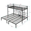 Kumasinova Metal Bunk Bed, Strong Steel Bed Frame with Safe Stairs, Modern Space-Saving Bunk Bed for Teens and Adults, 13" Under-Bed Storage - 4 of 4