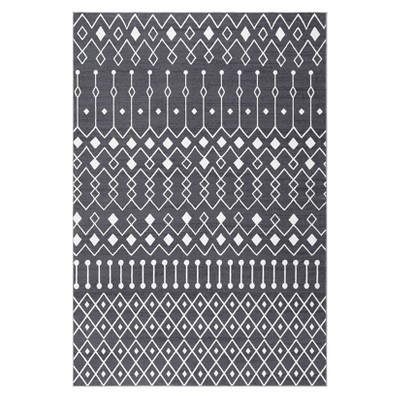 Washable Vintage Rug Non Slip Low Pile Rug Soft Throw Floor Cover Foldable Indoor Carpet for Living Room Bedroom Office