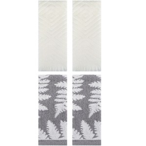 REGALWOVEN 4 Pcs Cotton Soft Absorbent Decorative Hand Towels for Bathroom Kitchen 13 x 29 Inch - 1 of 4