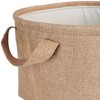 Household Essentials Round Laundry Hamper Burlap - 2 of 3