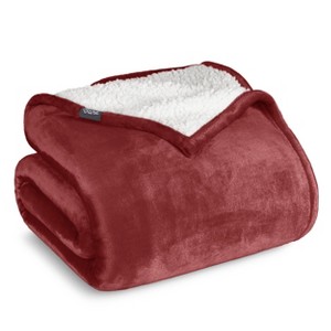 Faux Shearling Fleece Blanket by Bare Home - 1 of 4