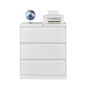 File Storage Cabinet With 3 Drawer Large Storage Space Compact Slim File Pre-Built Office Storage Cabinet For Legal/Letter/A4 File - 1 of 4