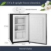 Kismile 2.3 Cu.Ft Upright Freezer, Energy Saving and Low Noise, 3 temperature settings (Black) - 4 of 4