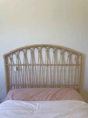 Rattan deals headboard target