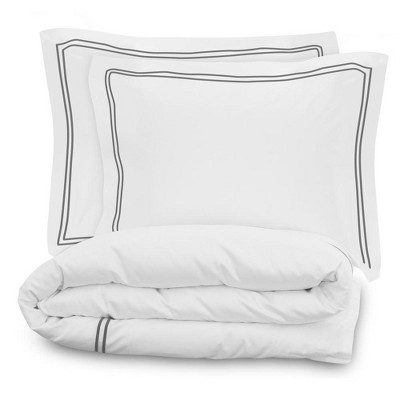 Lincove Luxury Duvet Cover Set Seville Collection- 100% Cotton Sateen Duvet Cover - Ultra Soft Premium Hotel Quality Design Bedding Set