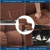 Coucheta Massage Recliner Chair with Heat, Wide with Remote Control, Overstuffed Fabric Reclining Chair with Side Pockets for Living Room - 4 of 4