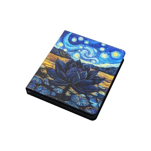 Realm Guard Card Binder (Starry Black Lotus) - Premium PU Textured