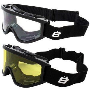 2 Pairs of Birdz Eyewear Vulture Safety Goggles with Clear, Yellow Lenses - 1 of 4