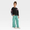 Girls' Sally Apothecary Varsity Jacket - White/Black - 4 of 4