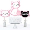 Big Dot of Happiness Purr-fect Kitty Cat - Kitten Meow Baby Shower or Birthday Party Centerpiece Sticks - Table Toppers - Set of 15 - 3 of 4