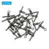 Unique Bargains 3-Way T-Shape Brass High Strength Cross Line Fishing Swivels 20 Pcs - 3 of 4