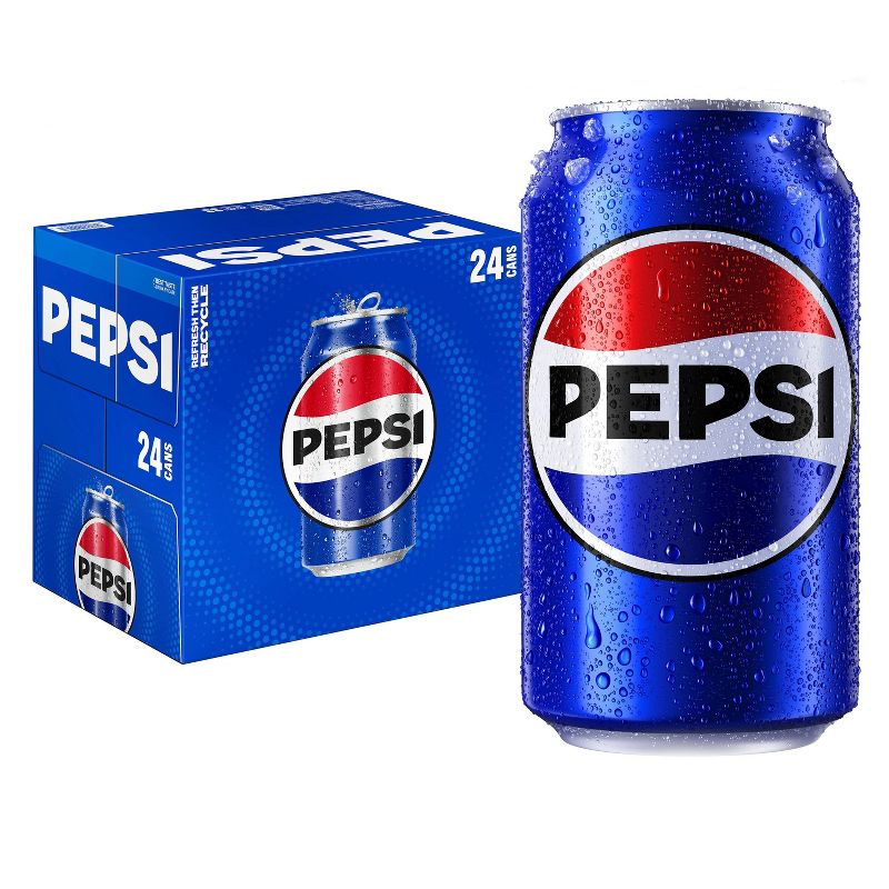 Pepsi Cola Soda- 24pk/12 fl oz Cans, 1 of 6