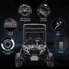 24V Ride On Utv for Kids, 2 Seater Electric Truck with Sun Shade,4WD Electric Car Toy with Remote Control, Led Lights, Music Player - 3 of 4
