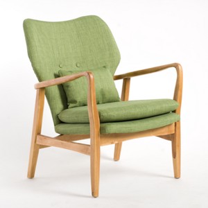 Haddie Mid Century Modern Club Chair Green - Christopher Knight Home