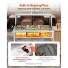VEVOR 9-Pan Commercial Food Warmer,9x1/3 Pans Electric Steam Table,1500W Buffet Catering Food Warmer with Shield Undershelf Wheels, Silver - 3 of 4