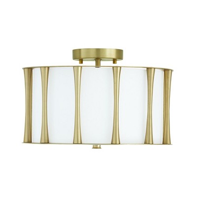 Capital Lighting Bodie 3 - Light Semi-Flush Mount in  Matte Brass