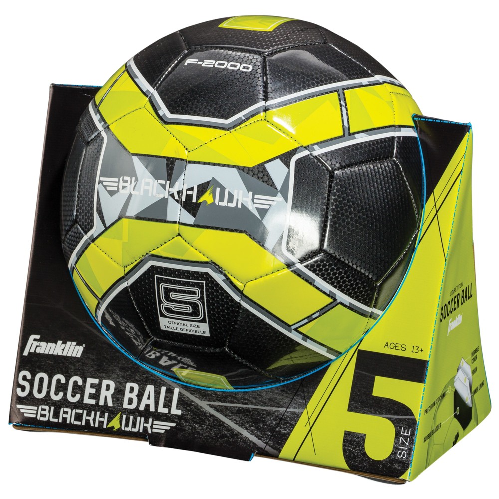 Franklin Sports Blackhawk Soccer Ball-Size 5