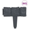vidaXL Plastic Garden / Lawn Fence Stone Look 41 pcs 32.8' - 2 of 4