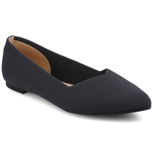 Journee Women's Minnah Knit Dress Flats - 1 of 4
